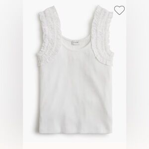 NWOT J. Crew Ruched-strap tank top Xsmall